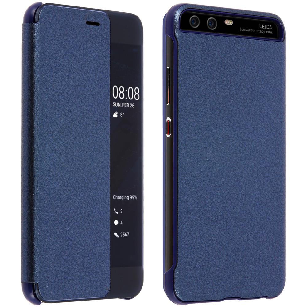 Custodia Smart View Con Finestra Verticale Per Huawei P10 - Blu - Foto 9