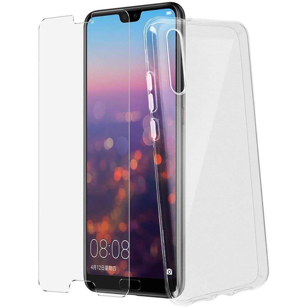 Cover Posteriore + Pellicola Vetro Temperato Trasparente Huawei P20 - Foto 10
