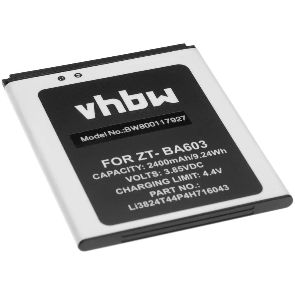 Li-ion Batteria 2400mah (3.85v) Per Cellulari E Smartphone Zte Ba520, Ba603, Blade A520, Blade A520c, Blade A520c Dual Sim - Foto 1