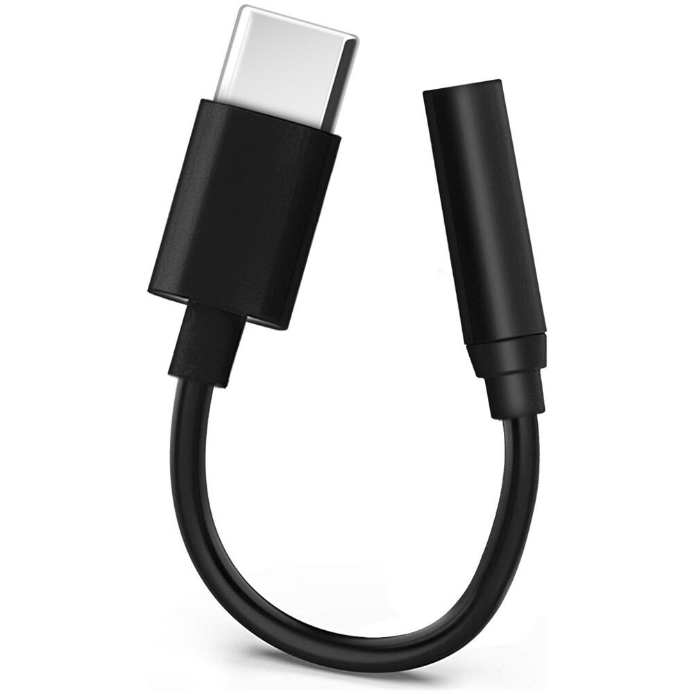Adattatore Usb Tipo-c Verso Jack 3.5 Mm Cavo Audi Femmina Compatto - Nero - Foto 1