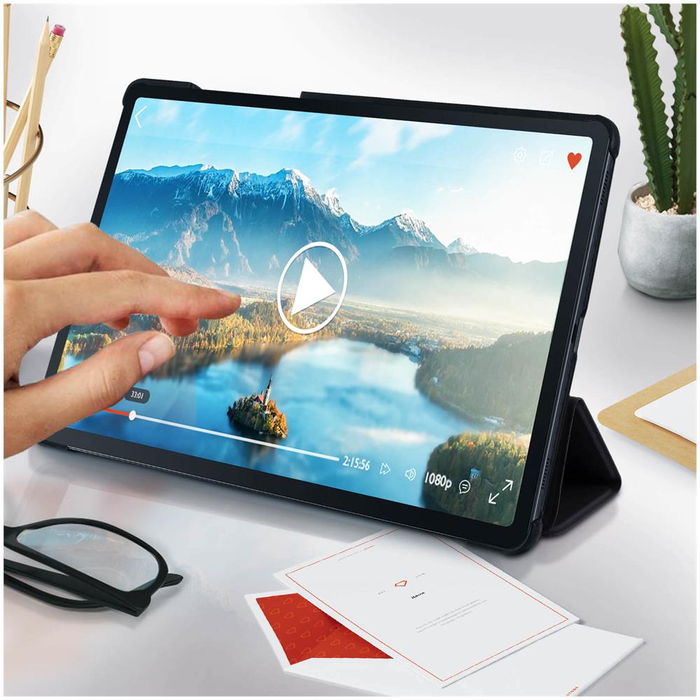 Custodia Per Samsung Galaxy Tab S5e Sportellino Supporto Video / Tastiera - Foto 2