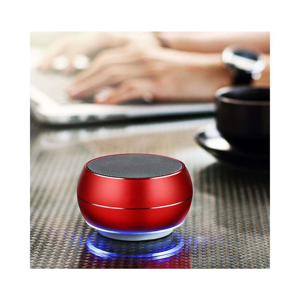 Mini Altoparlante Bluetooth In Metallo Spazzolato Con Luce Led Riflettente Bt632 - Foto 2