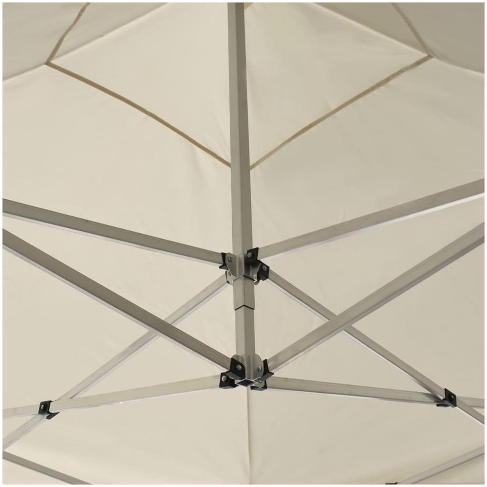 Gazebo Professionale Pieghevole Alluminio 2x2 M Crema - Foto 2
