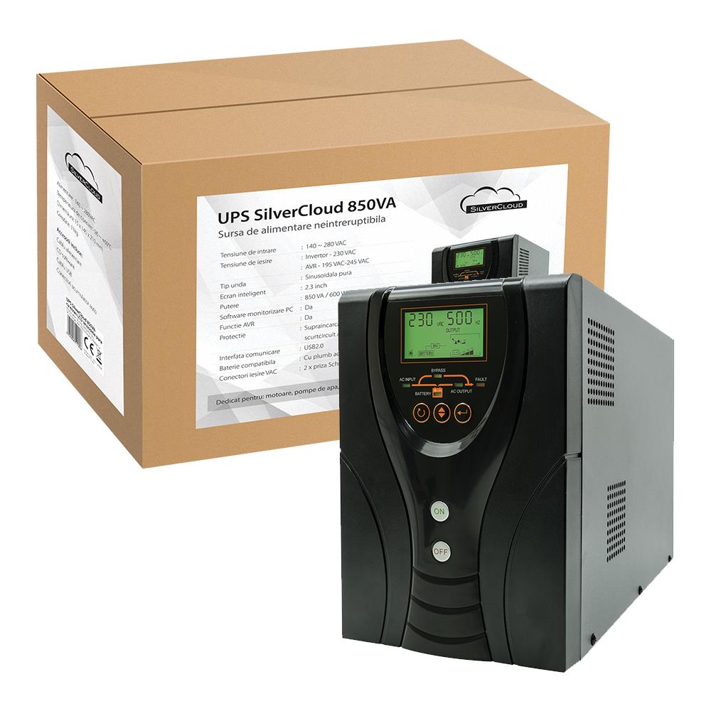 Ups 850va Con Schermo Lcd Sinusoidale Puro Per Centrali Termiche - Foto 1