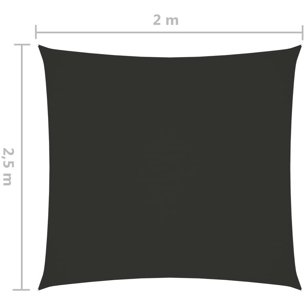 Parasole a Vela Oxford Rettangolare 2x2,5 m Antracite - Foto 6