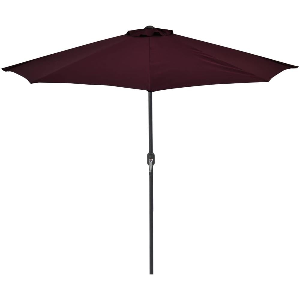 Ombrellone Balcone Palo in Alluminio Bordò 270x135x245cm a Metà - Foto 2