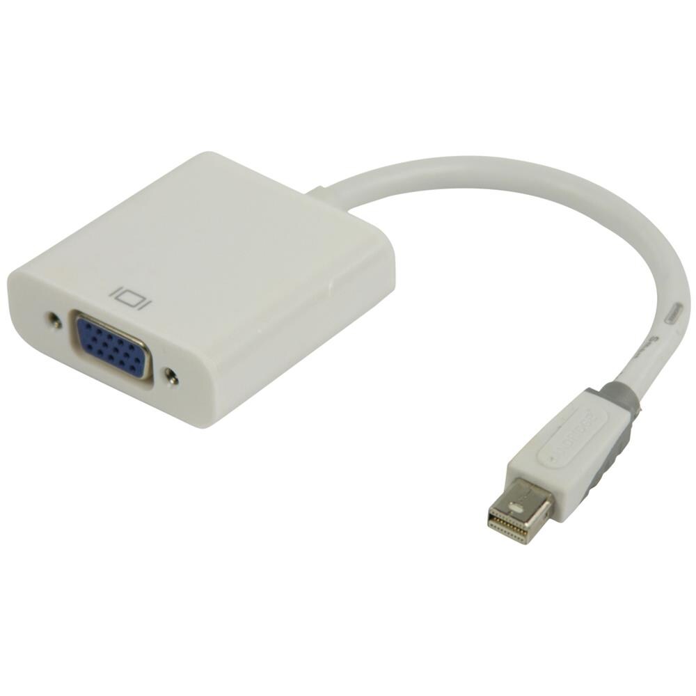 Bandridge Cavo Adattatore Mini DisplayPort A VGA, 0,2 M, Bianco, Contatti Placcati Oro, Schermato - 2