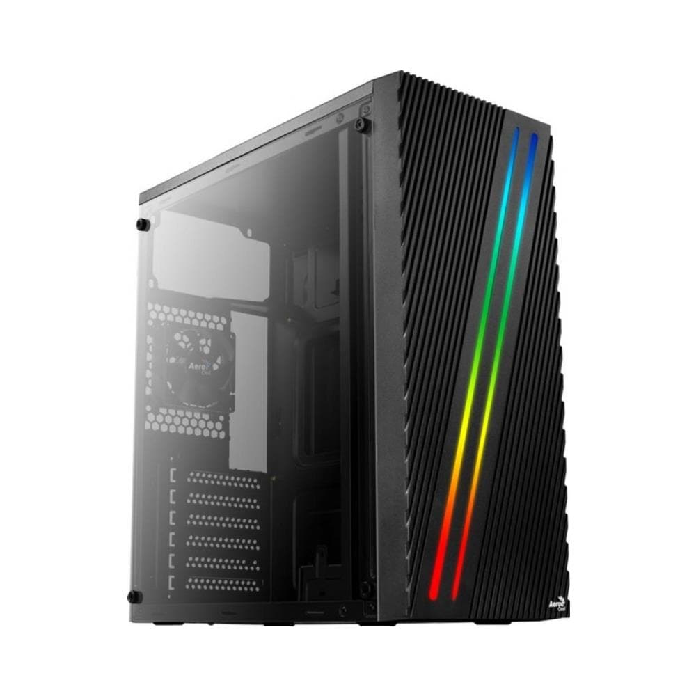 Case Streak RGB Midi Tower ATX / Micro-ATX / Mini-ITX 1 Porta USB 3.0 Colore Nero (Finestrato) - Foto 1