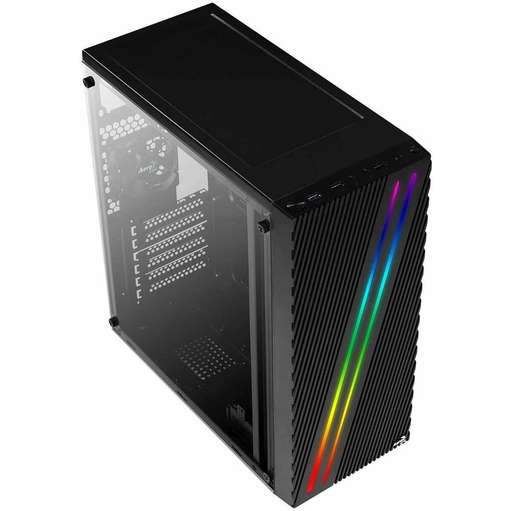 Case Streak RGB Midi Tower ATX / Micro-ATX / Mini-ITX 1 Porta USB 3.0 Colore Nero (Finestrato) - Foto 2