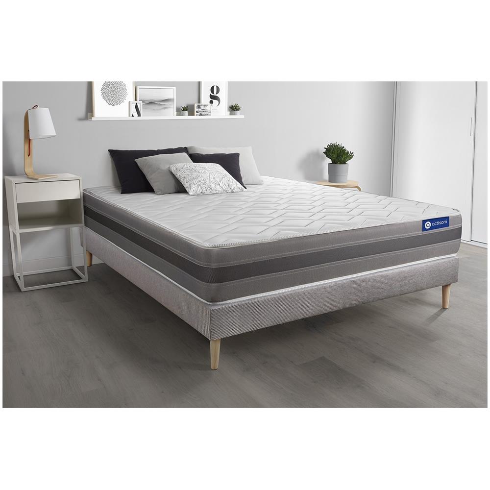 Kit Rete E Materasso Actilatex Relax 130x190cm - Spessore : 24cm - Lattice E Memory Foam - Moderatamente Rigido - Foto 1