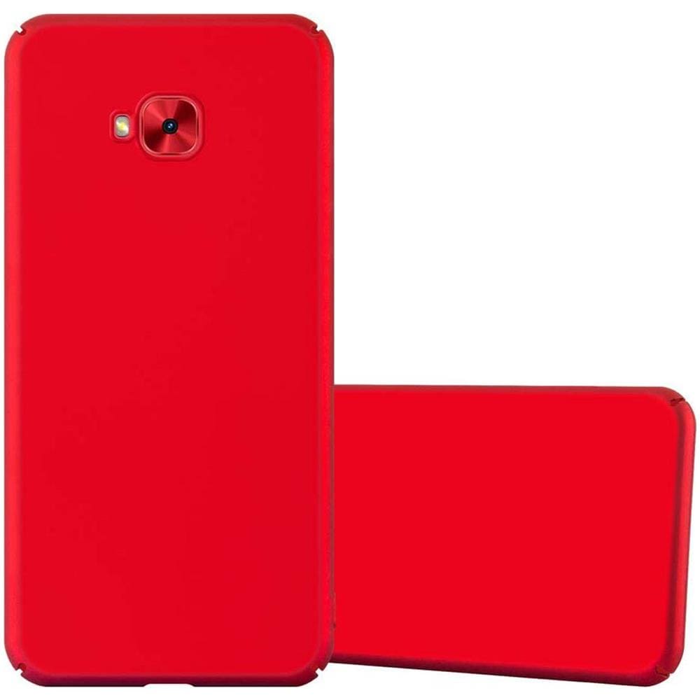 Custodia Compatibile Con Asus Zenfone 4 Selfie Pro In Rosso Metallo - Hard Case Coperchio Protettivo In Look Metallico Contro I Graffi E Gli Urti - Foto 1