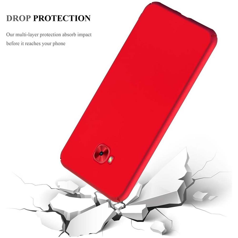 Custodia Compatibile Con Asus Zenfone 4 Selfie Pro In Rosso Metallo - Hard Case Coperchio Protettivo In Look Metallico Contro I Graffi E Gli Urti - Foto 8