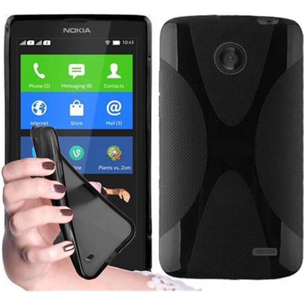 Custodia Compatibile Con Nokia Lumia X In Nero Ossido - Coperchio Protettivo In Silicone Tpu Flessibile - Foto 1