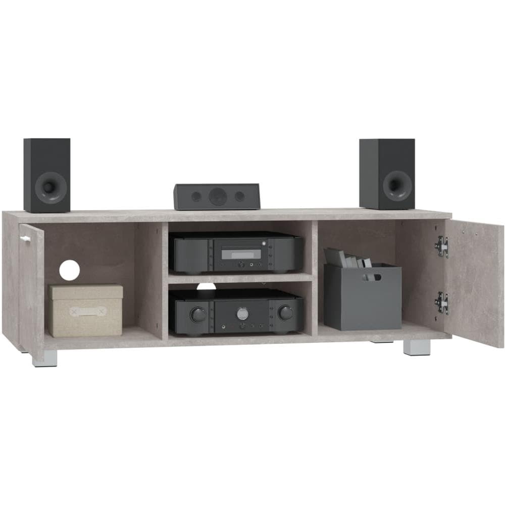 Mobile Per Tv Grigio Cemento 120x40,5x35 Cm Legno Multistrato - Foto 2