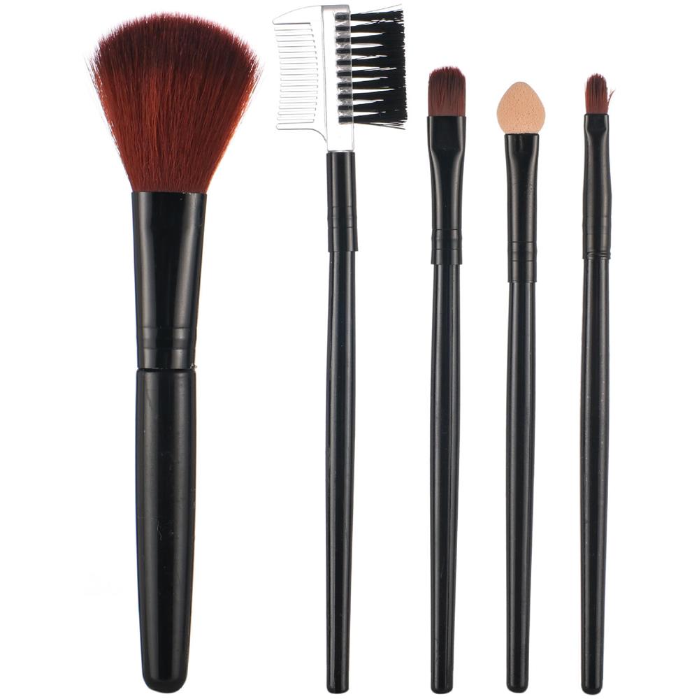 Set Di Pennelli Per Il Trucco Con 5 Pennelli Black - Foto 1