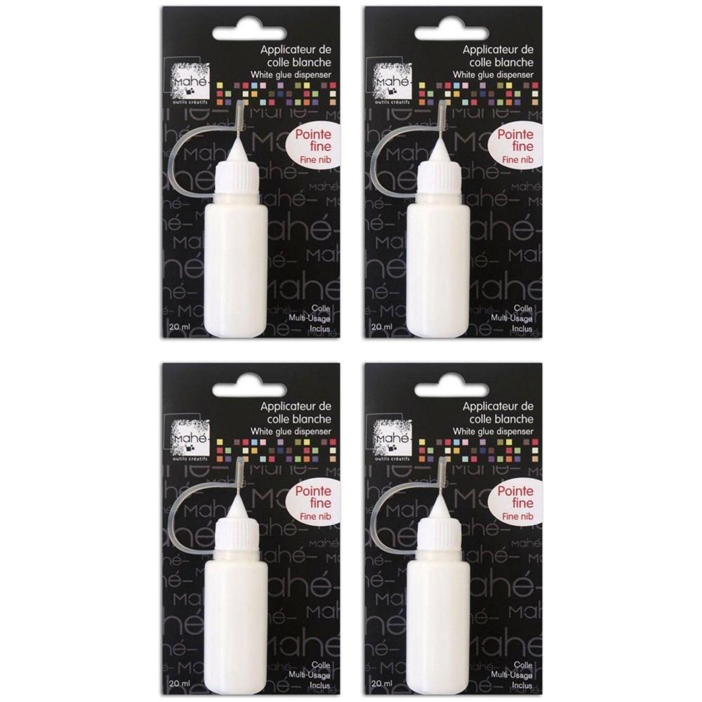 4 Tubi Di Colla Bianca A Punta Fine - 20 Ml - Foto 1
