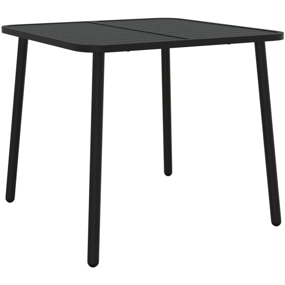 Tavolo Da Giardino Antracite 80x80x71 Cm Acciaio - Foto 2