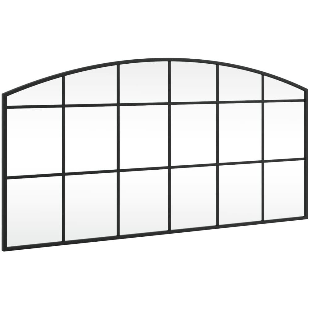 Specchio Da Parete Nero 100x50 Cm Arco In Ferro - Foto 2
