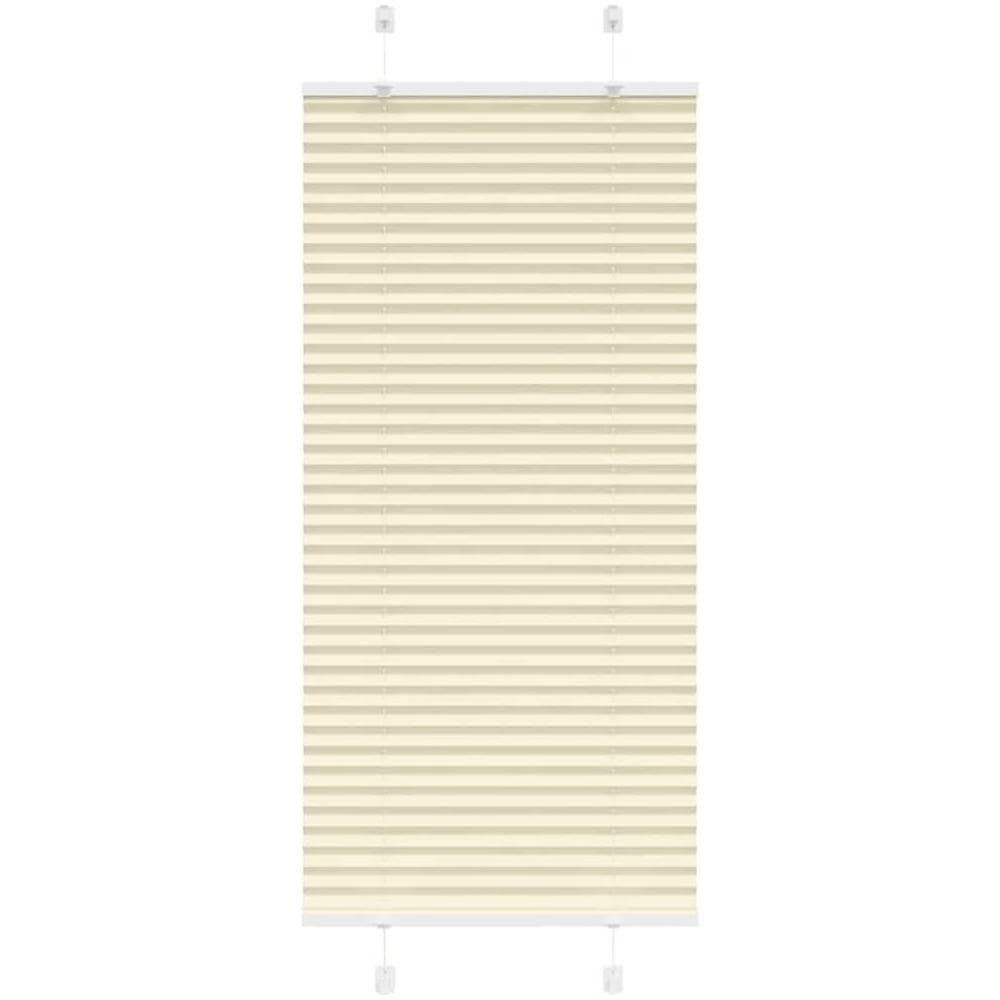 Tenda Plissettata Crema 65x100 cm Larghezza Tessuto 64,4 cm - Foto 1