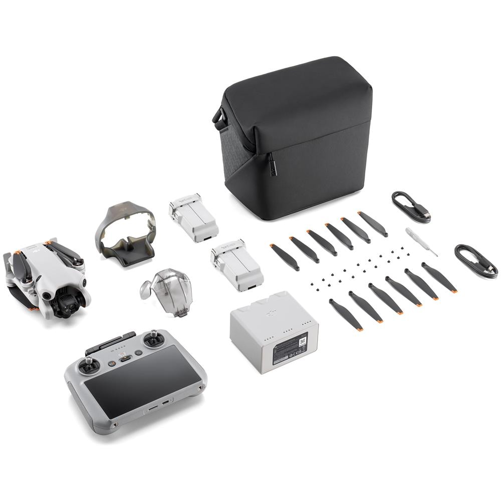 Mini 4 Pro Fly More Combo (RC 2) 4 rotori Quadrirotore 48 MP 3840 x 2160 Pixel 2590 mAh Nero, Bianco - Foto 1