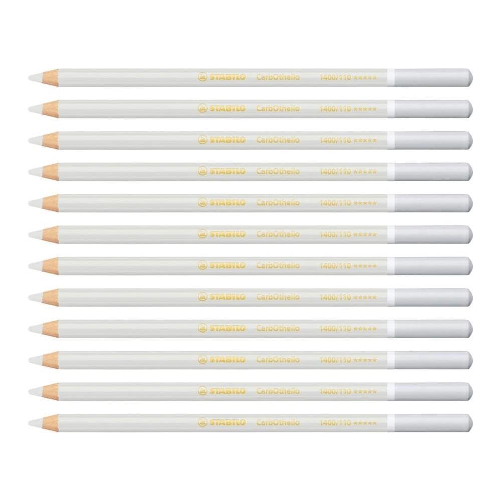 CarbOthello - Matita colorata Premium - Confezione da 12 - Bianco Grigio - Foto 1