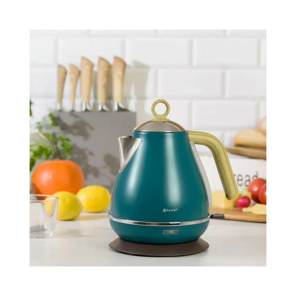 Bollitore elettrico in acciaio inox Kassel 93222 da 1,7 l con impugnatura ergonomica - Foto 2