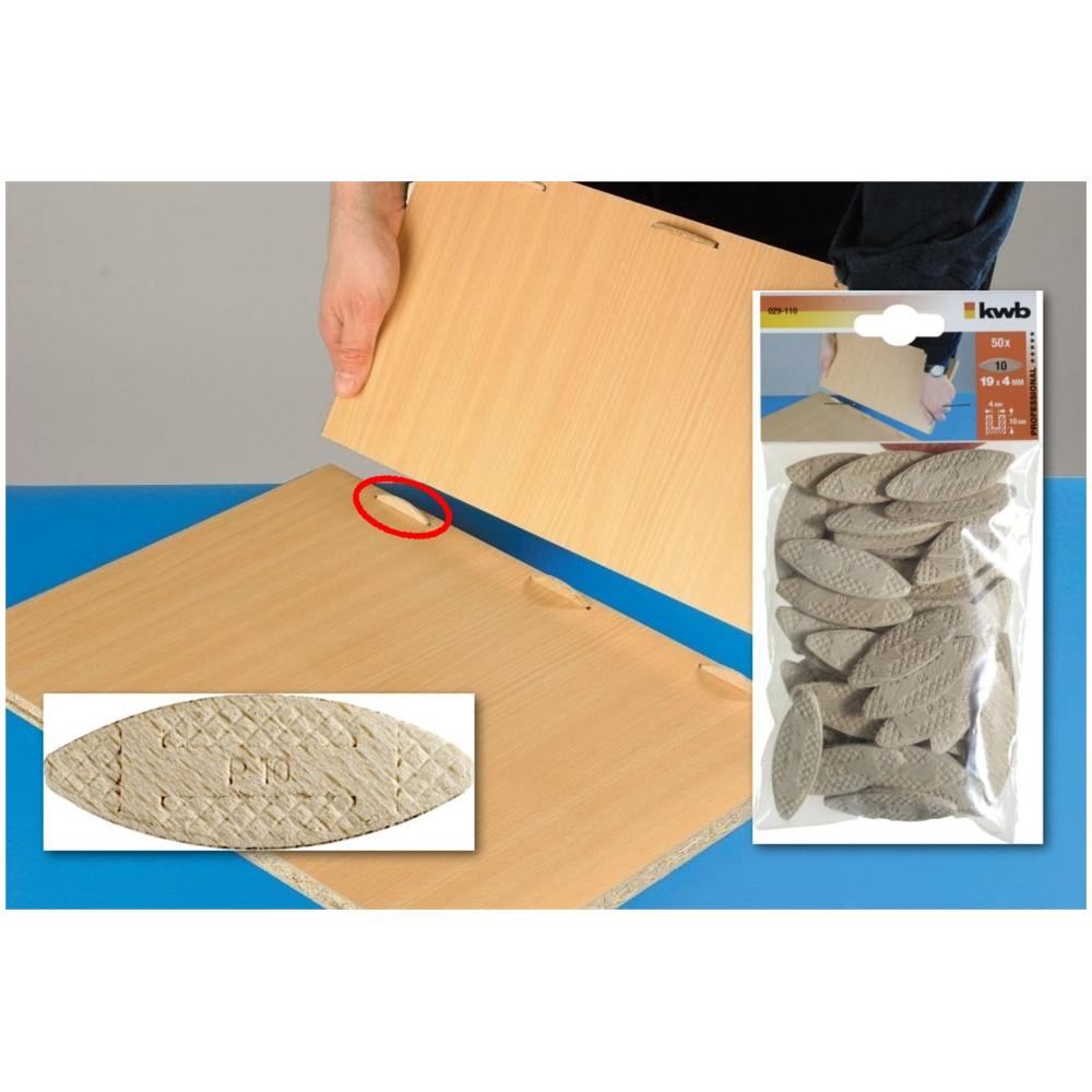 Piastre Di Connessioni Lamelli Legno Di Faggio 50pz Bricolage Fai Da Te 49029110 - Foto 4