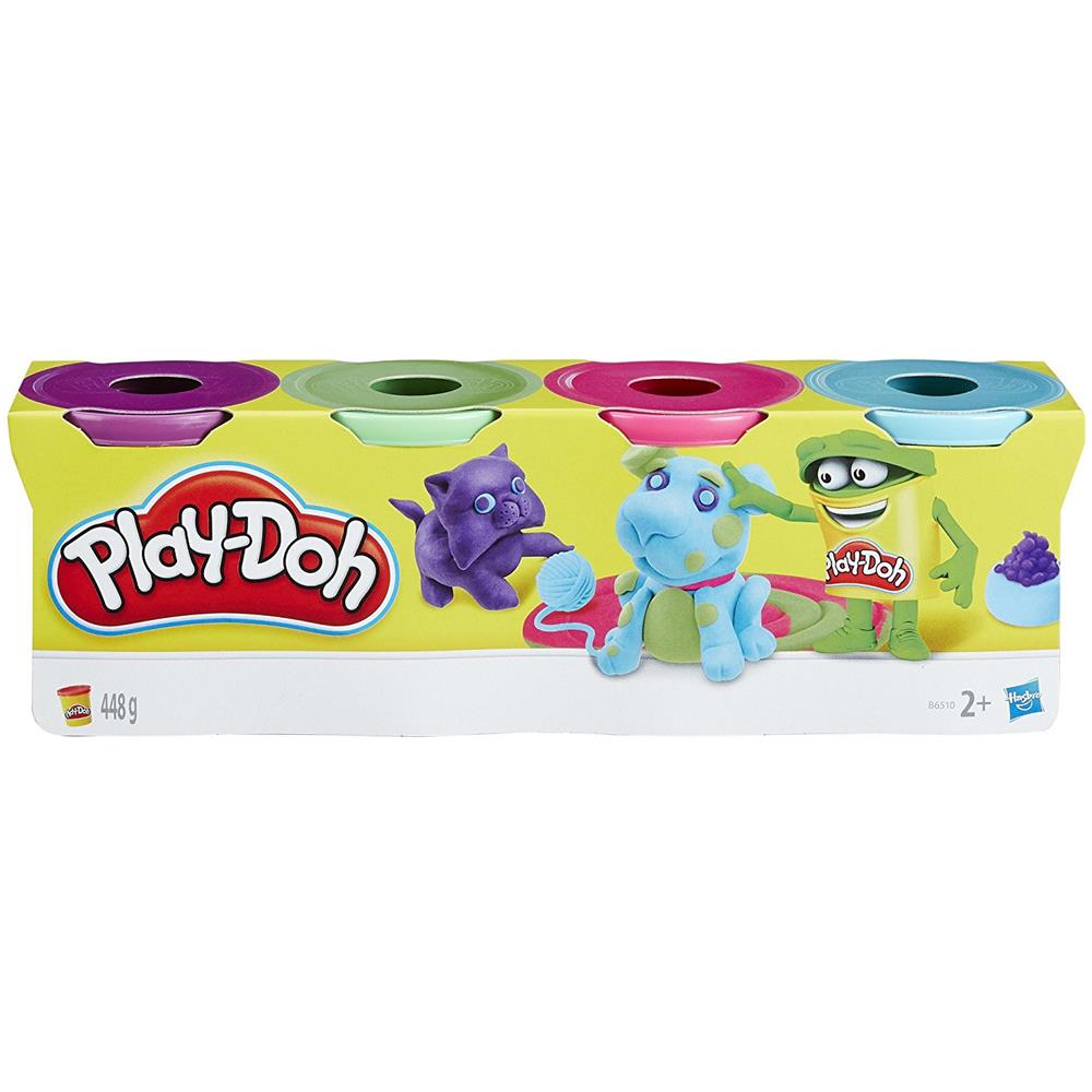 Barattoli Dido Playdoh 4 Vasetti Celestino Fucsia Verde Viola - Foto 1
