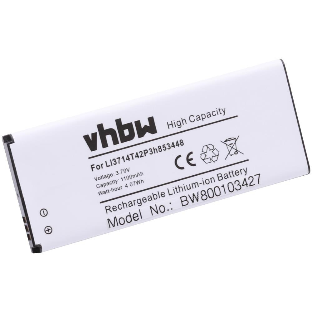 Li-ion Batteria 1100mah (3.7v) Per Cellulari E Smartphone Zte G1315, Skate, Tania Sostituisce Li3714t42p3h853448. - Foto 1