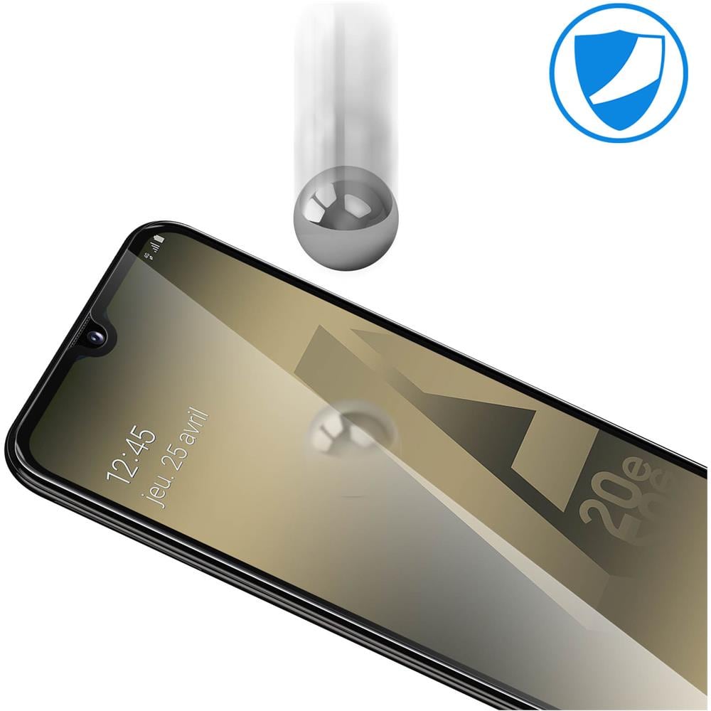 Pellicola Samsung Galaxy A20e Vetro Temperato Schermo Antishock 9h Nero - Foto 5