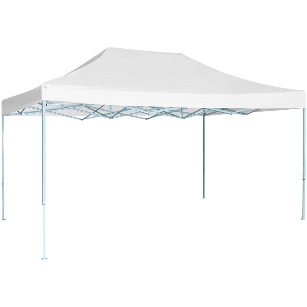 Gazebo Professionale Pieghevole 3x4m Acciaio Bianco - Foto 1