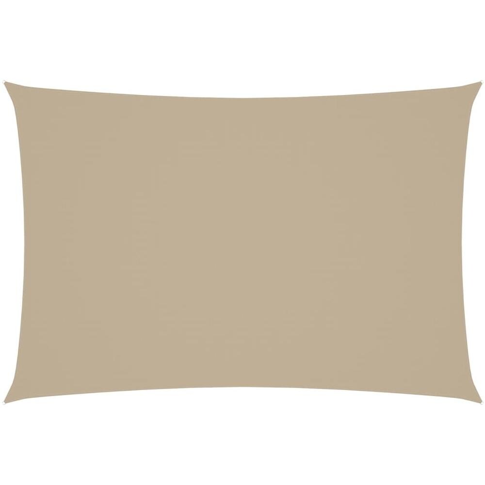 Parasole a Vela Oxford Rettangolare 2,5x4,5 m Beige - Foto 1