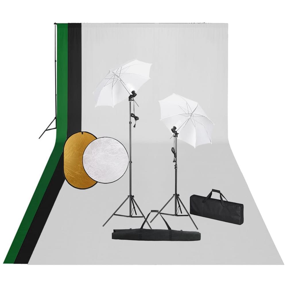 Kit Studio Fotografico con Luci Fondale e Riflettore - Foto 1