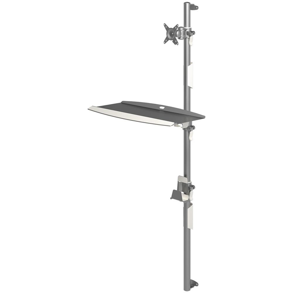 Viewmate Postazione di Lavoro - Parete 732 Colore Argento - Foto 2