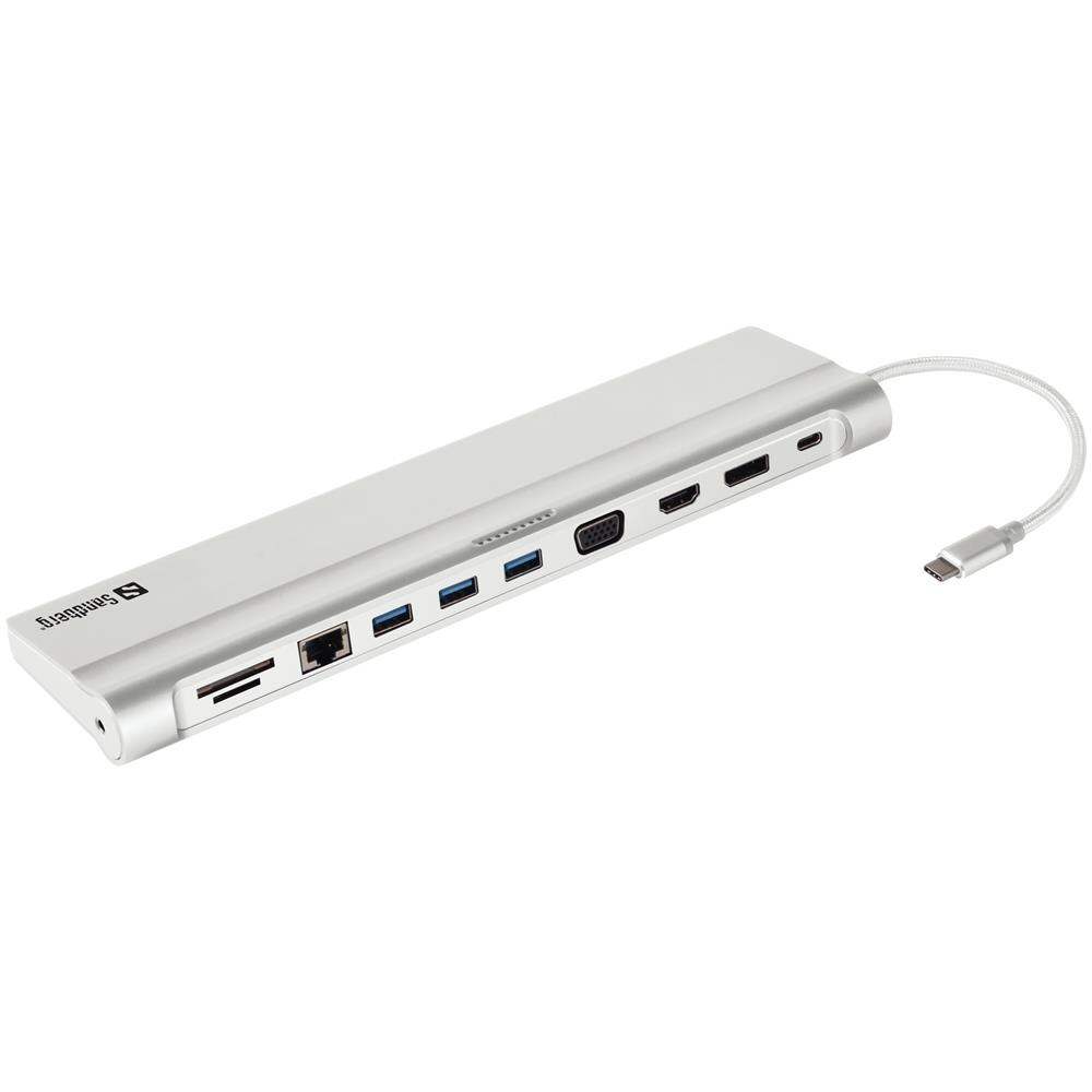 All-in-1 Docking Station 136-23 USB 3.0 Argento - Foto 1