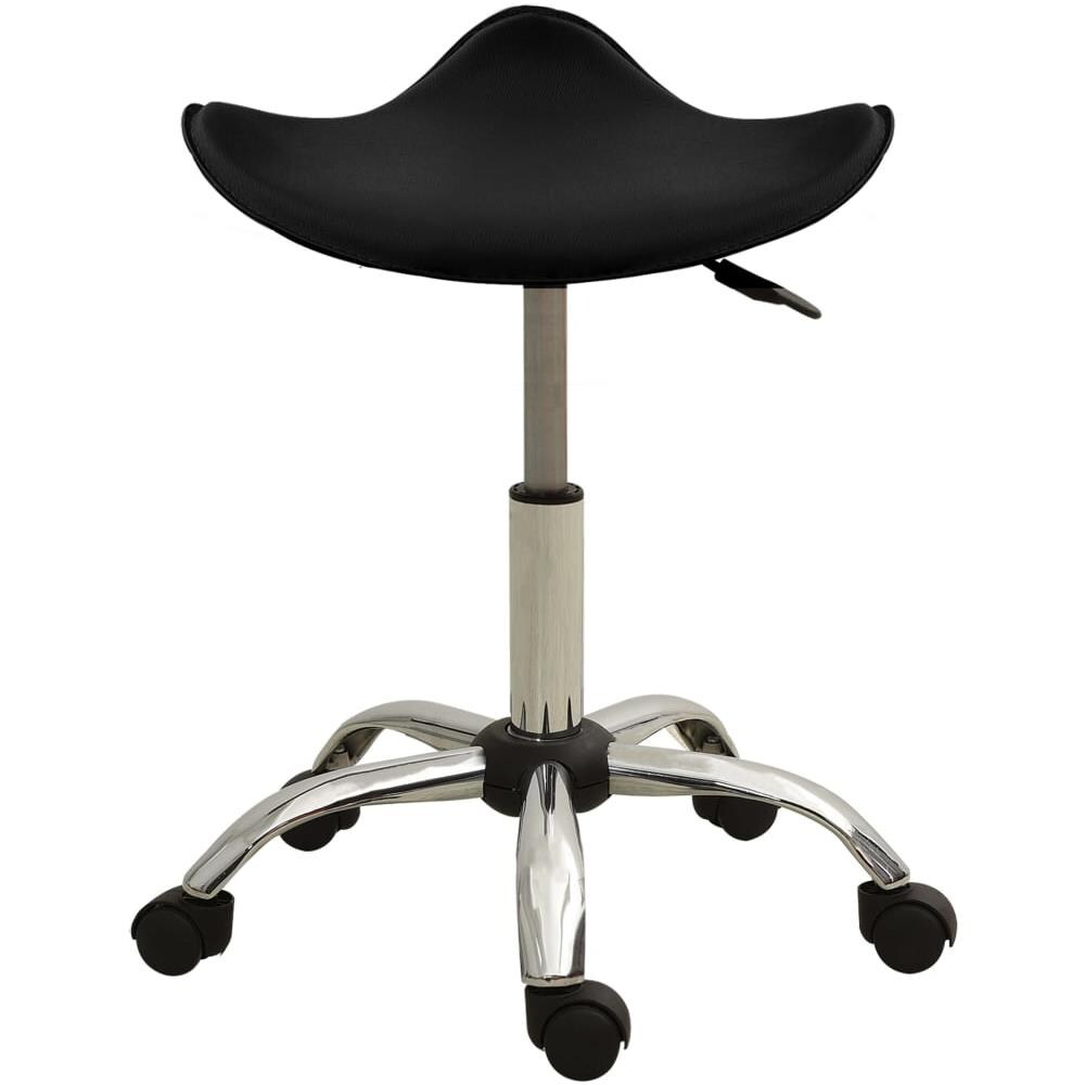 Sgabello Da Salone Spa Nero In Similpelle - Foto 2