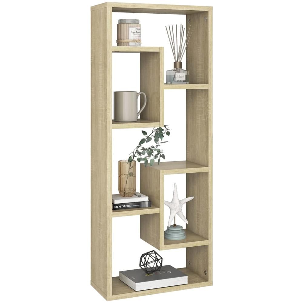 Scaffale a Parete Rovere Sonoma 36x16x90 cm Legno Multistrato - Foto 8