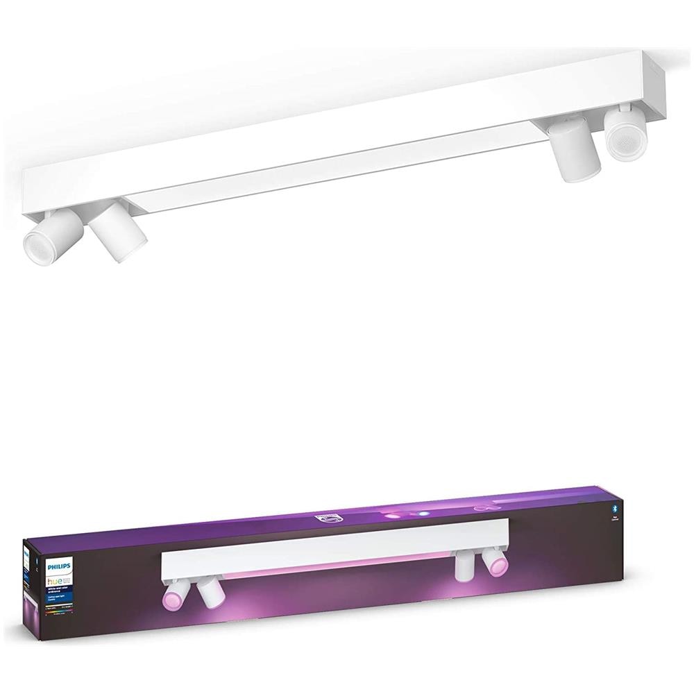 Philips Hue White And Color Ambiance Centris Plafoniera Smart (4 Punti Luce Gu10 + Led Integrato) Bianca In Alluminio - Foto 1