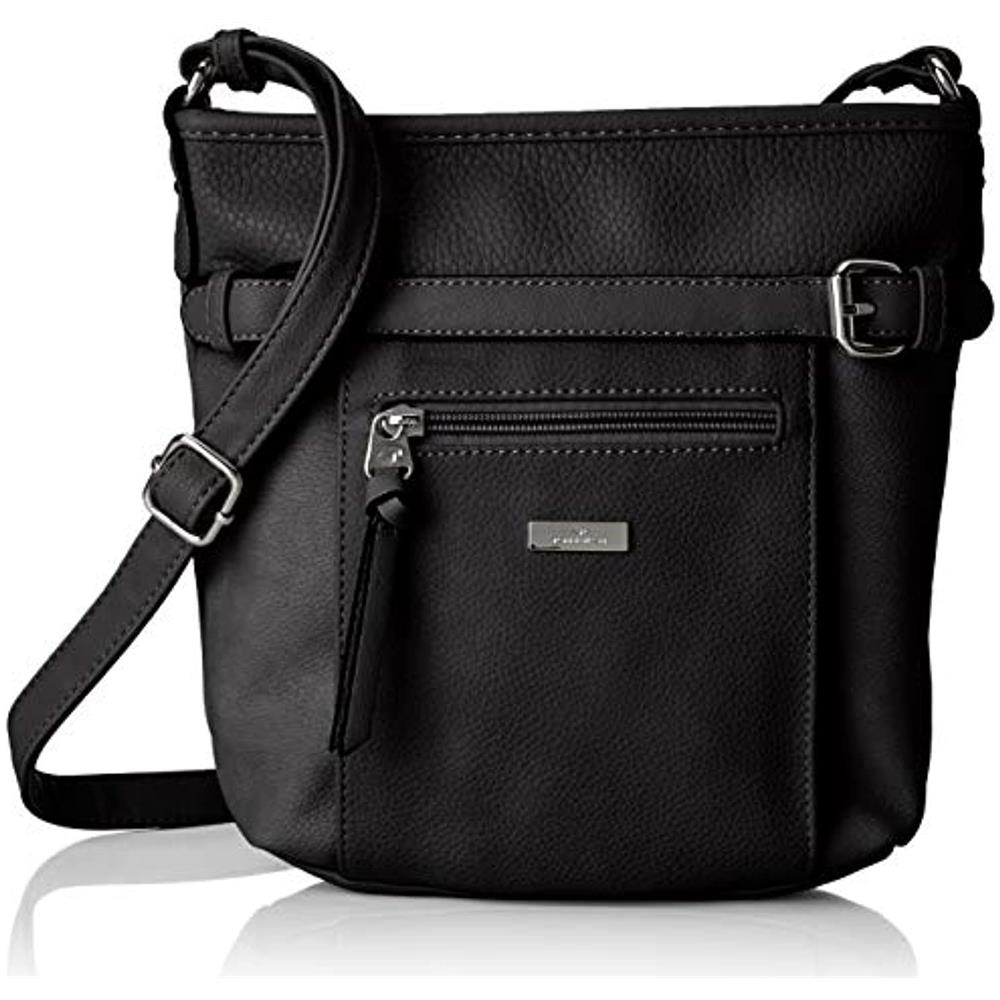 Acc Juna - Borse A Tracolla Donna Nero (schwarz) 26x24x7.5 Cm (b X H T)  - Foto 1