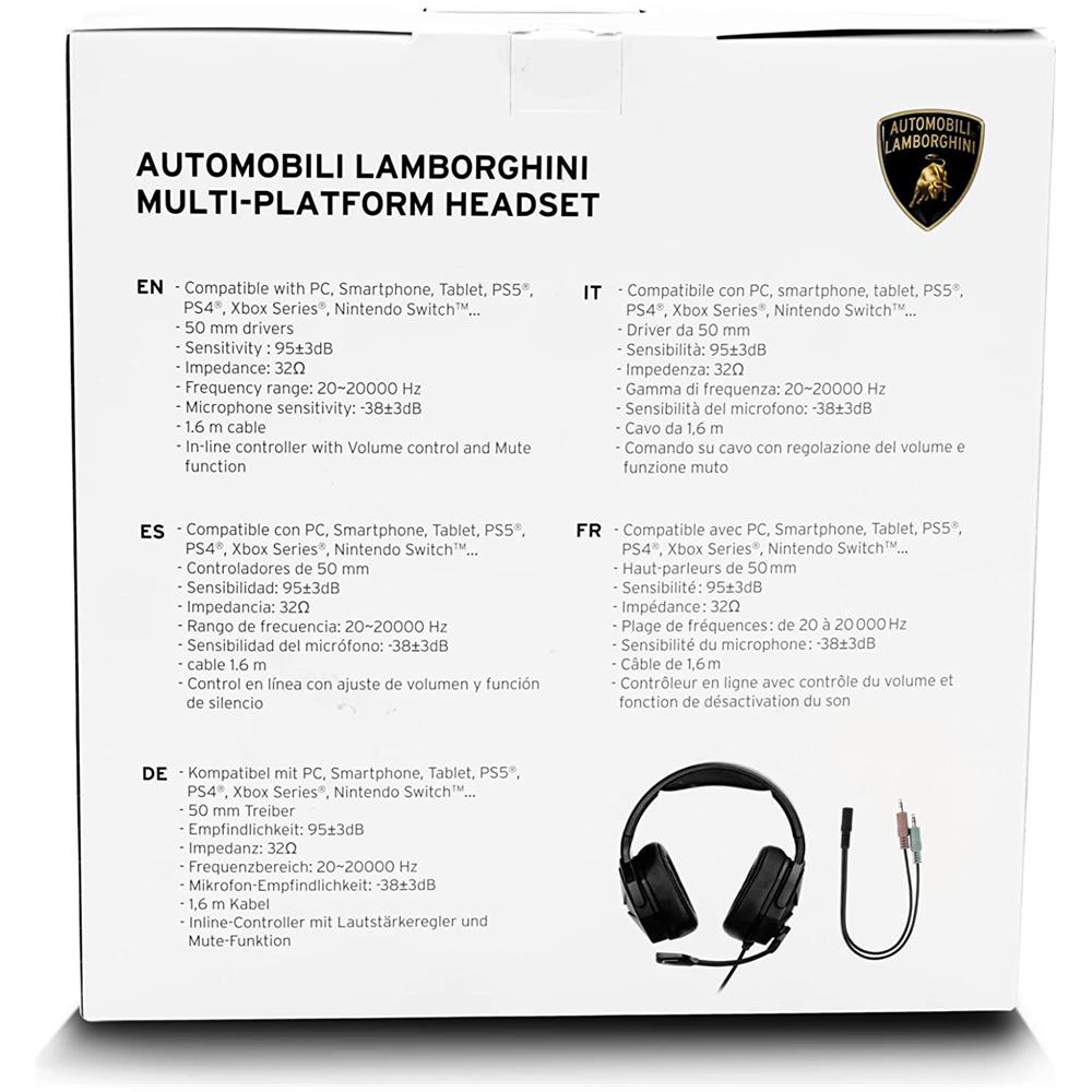 Cuffie Gaming con Microfono per PC PS4 PS5 Xbox Smartphone Nintendo Switch multi piattaforma alta fedeltà con Cavo  - Foto 6