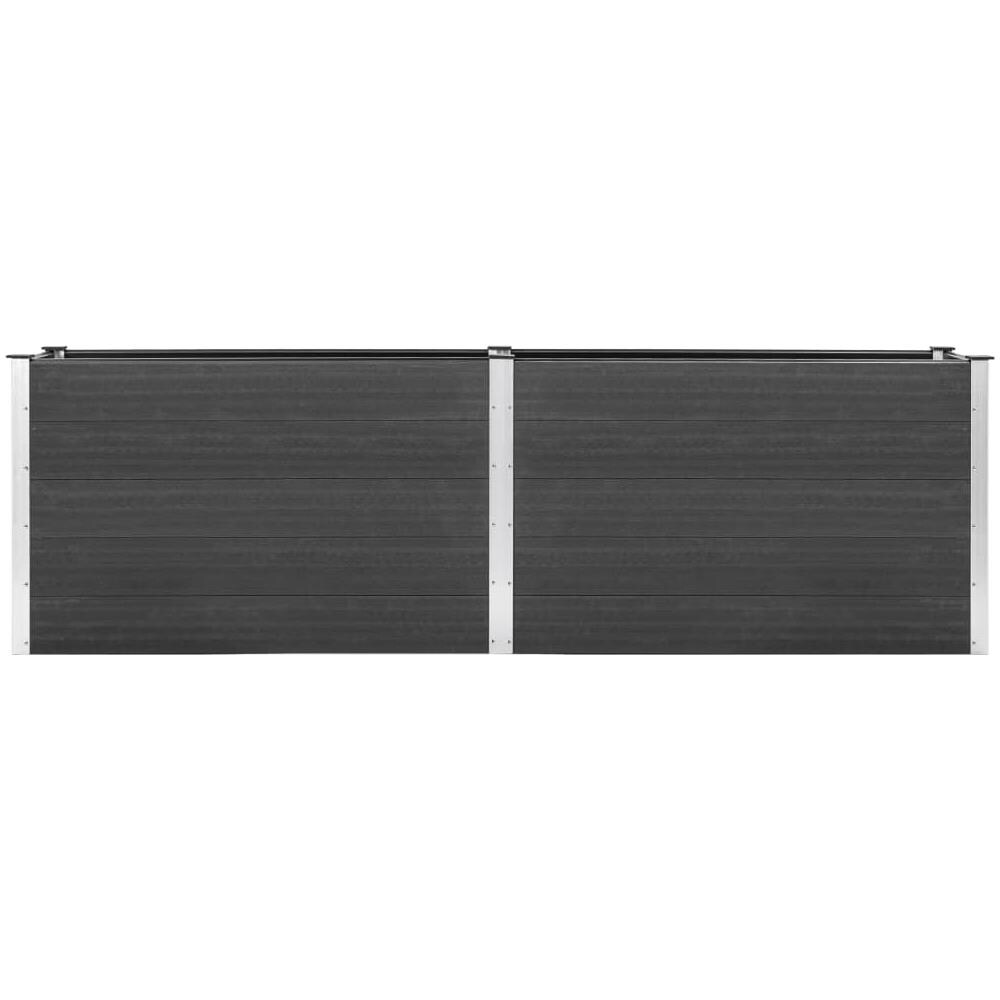 Fioriera Rialzata Da Giardino 200x100x91 Cm In Wpc Grigio - Foto 2