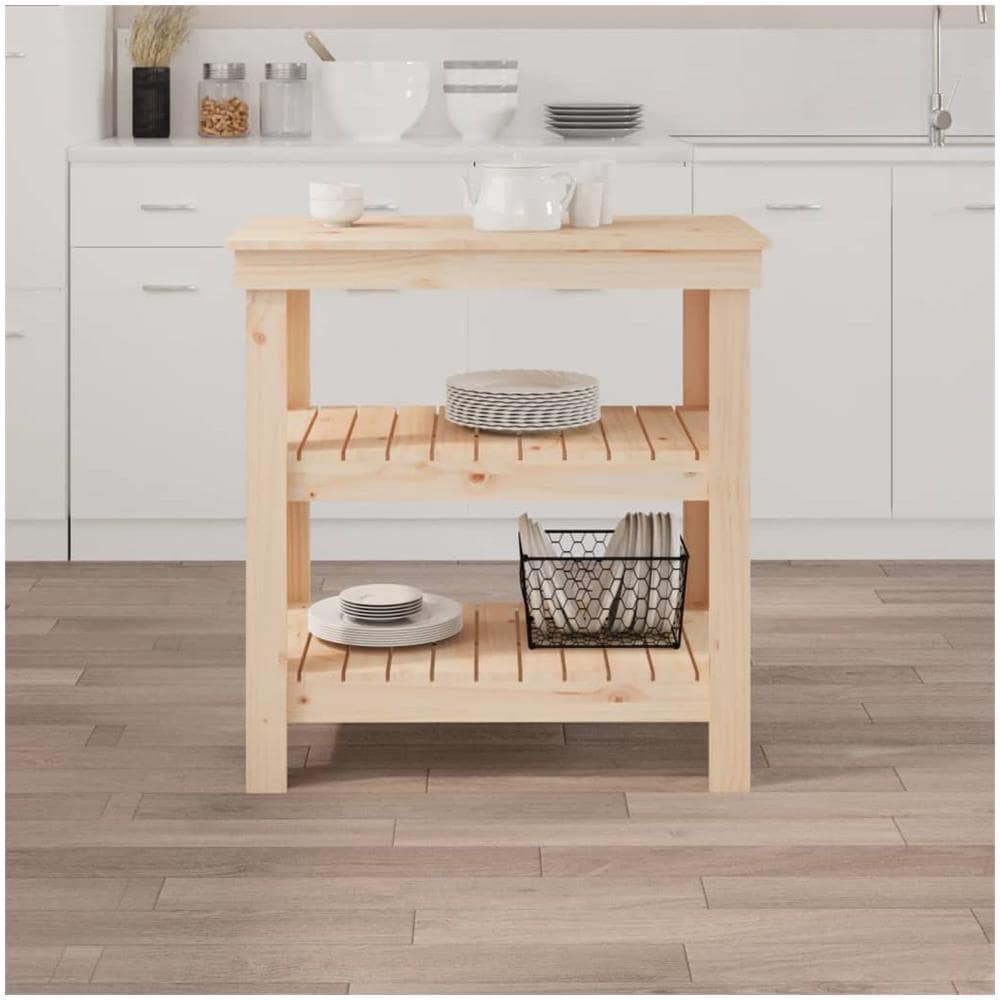 Banco da Lavoro 78,5x50x80 cm in Legno Massello di Pino - Foto 3