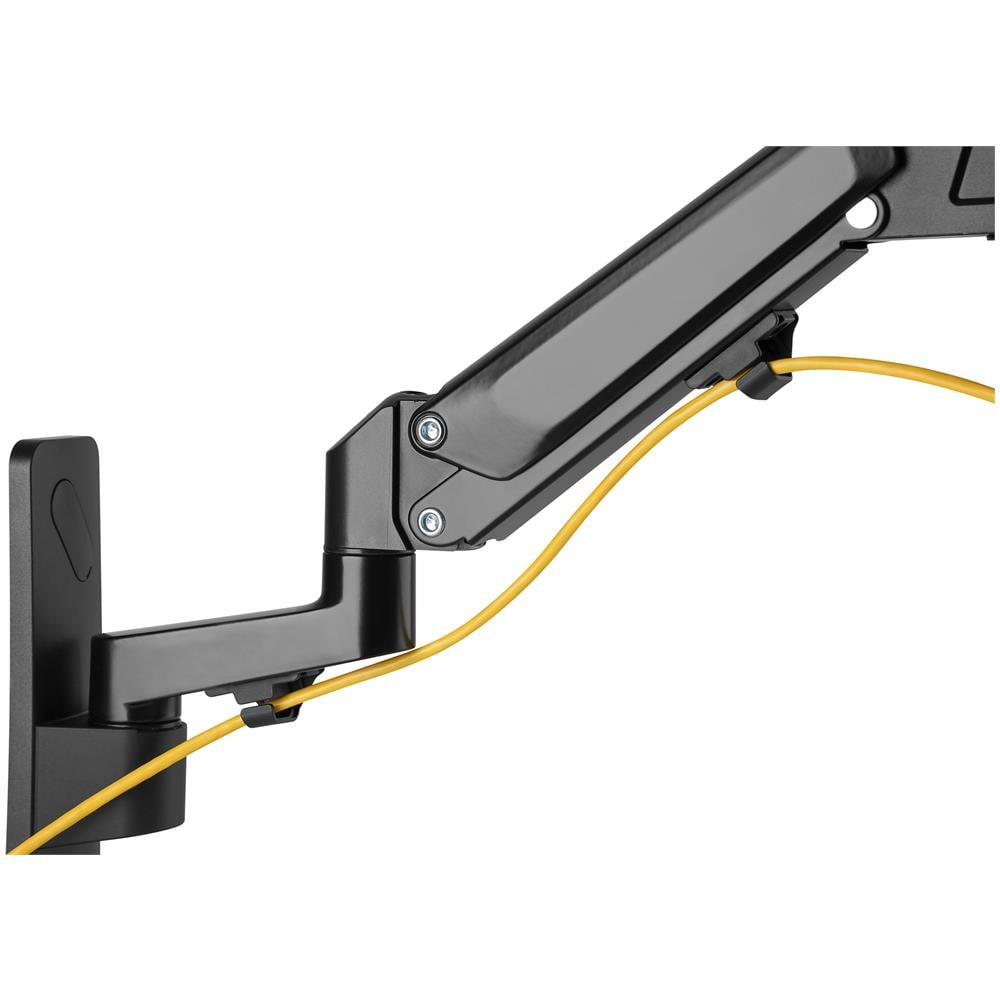 Supporto a parete universale per monitor con molla a gas e braccio orientabile - Foto 6