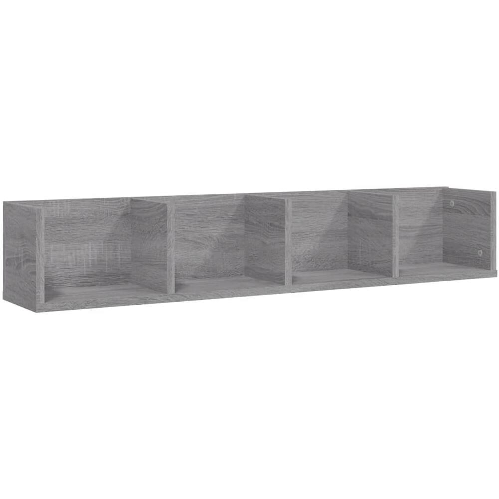 Mensola A Muro Cd Grigio Sonoma 100x18x18 Cm Legno Multistrato - Foto 2