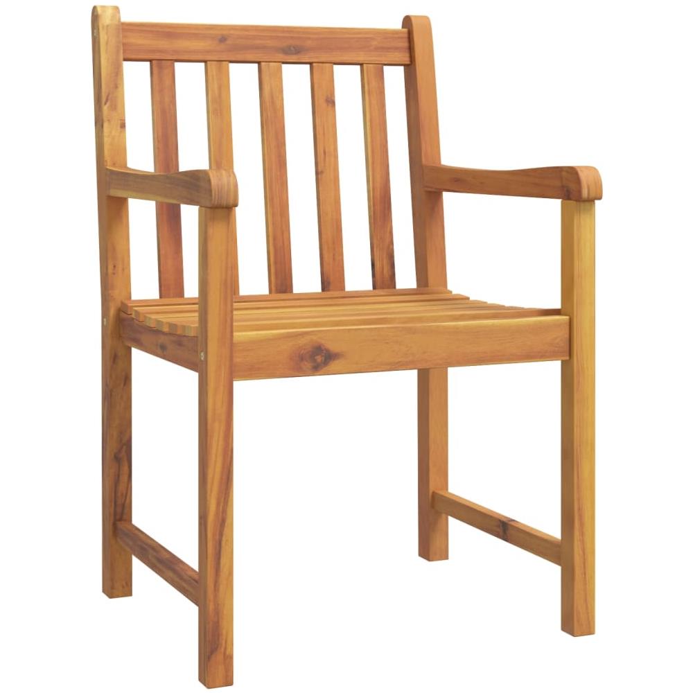Sedie Da Giardino 8 Pz 56x55,5x90 Cm Legno Massello Di Acacia - Foto 3