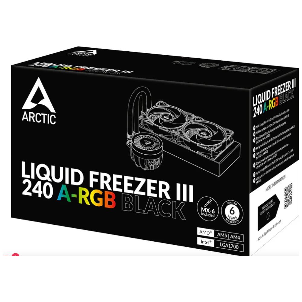 Dissipatore CPU a LiquidoWater 240 ARGB per Socket Intel LGA1851/LGA 1700 e SocketAMD AM4 / Presa di corrente AM5 - Foto 5