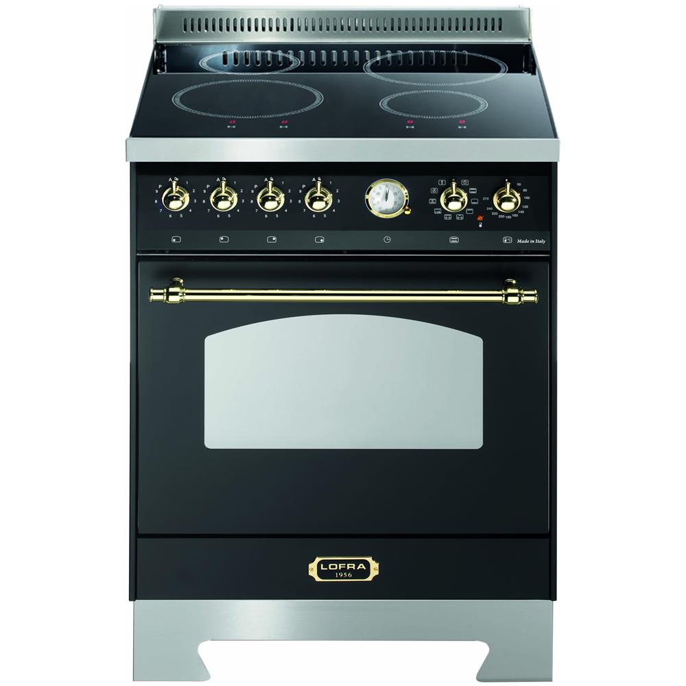 Cucina Elettrica RNM66MFT / 4I 4 Fuochi a Elettrico Forno Elettrico Multifunzione Termoventilato Classe A Dimensioni 60 x 60 cm Colore Nero - Foto 1