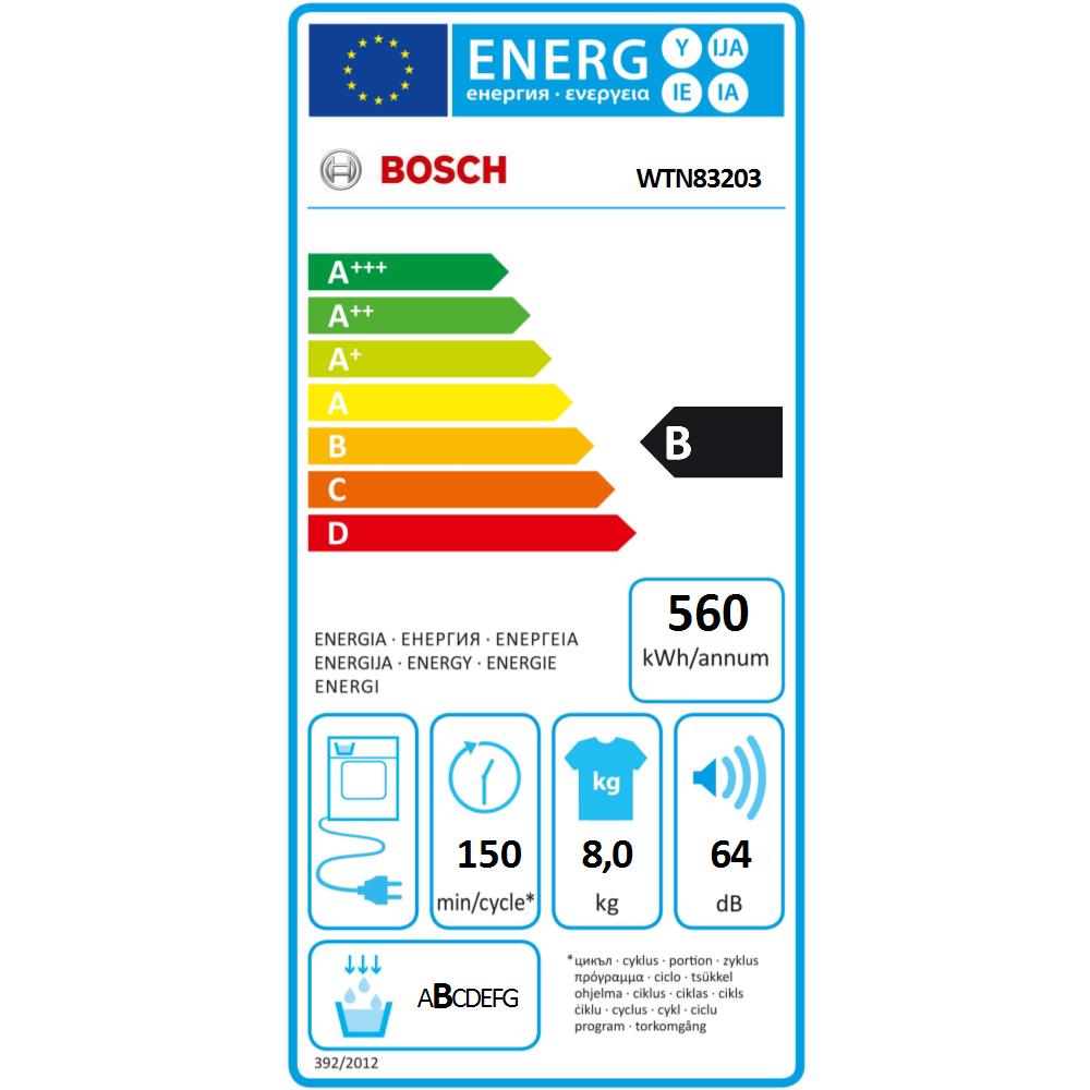 Asciugatrice WTN83203 Serie 4 8 Kg Classe B Pompa di calore - Foto 2