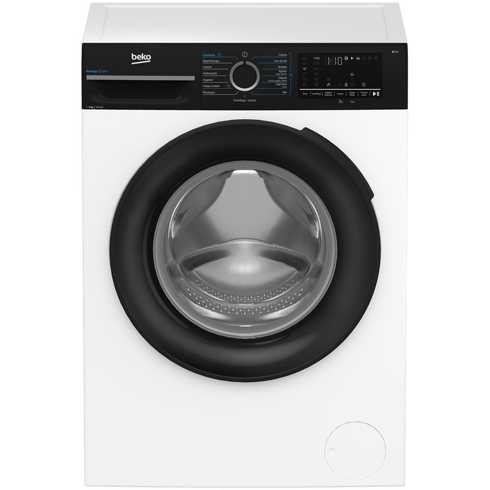 b300 BMWG9149DB lavatrice Caricamento frontale 9 kg 1351 Giri /min Nero, Bianco - Foto 2