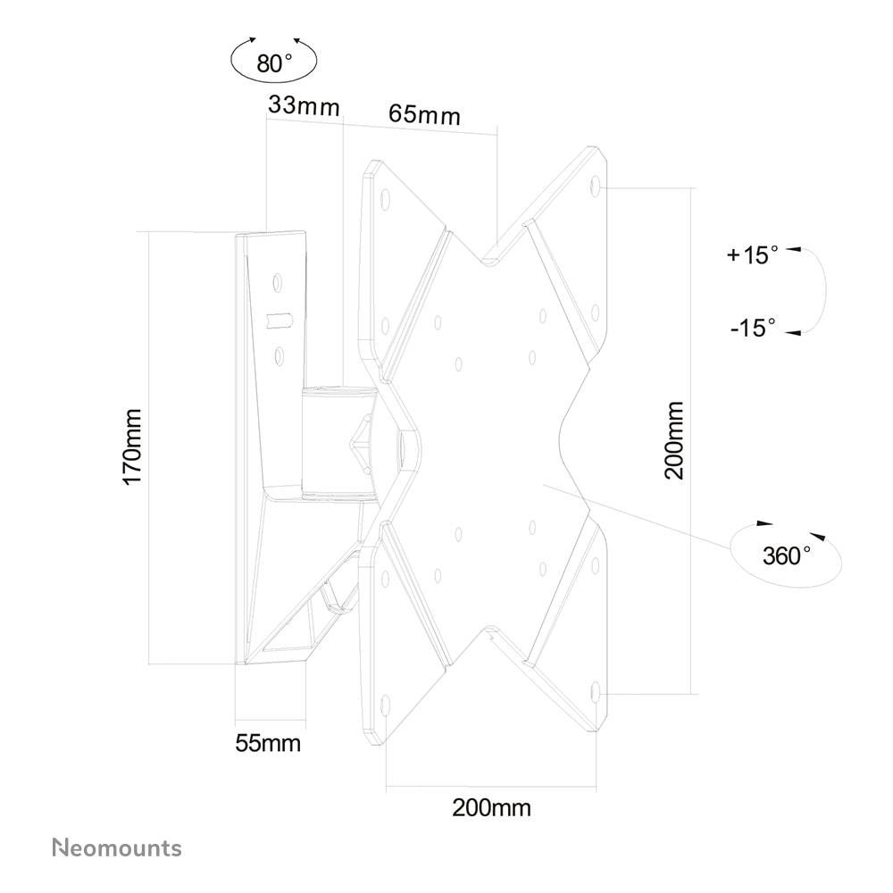 FPMA-W815 Supporto a Parete per Monitor /TV - Foto 8